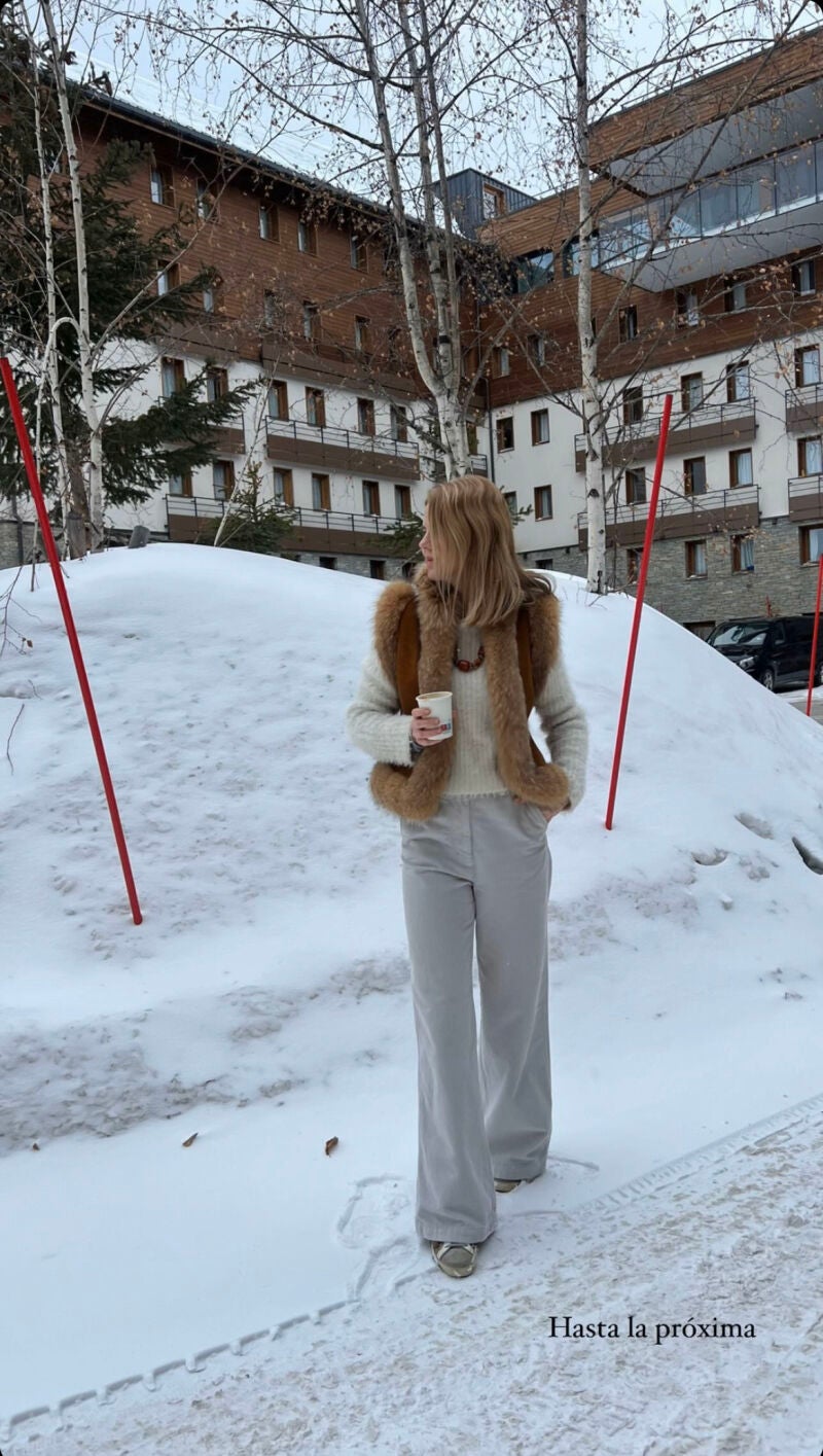 Amelia Bono en la nieve