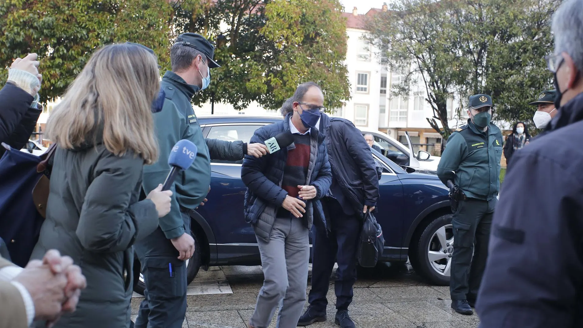 El exnovio de Déborah, a su llegada a los juzgados en marzo 2022.