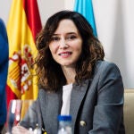 Ayuso preside la reunión del Consejo de Gobierno en Leganés (Madrid)