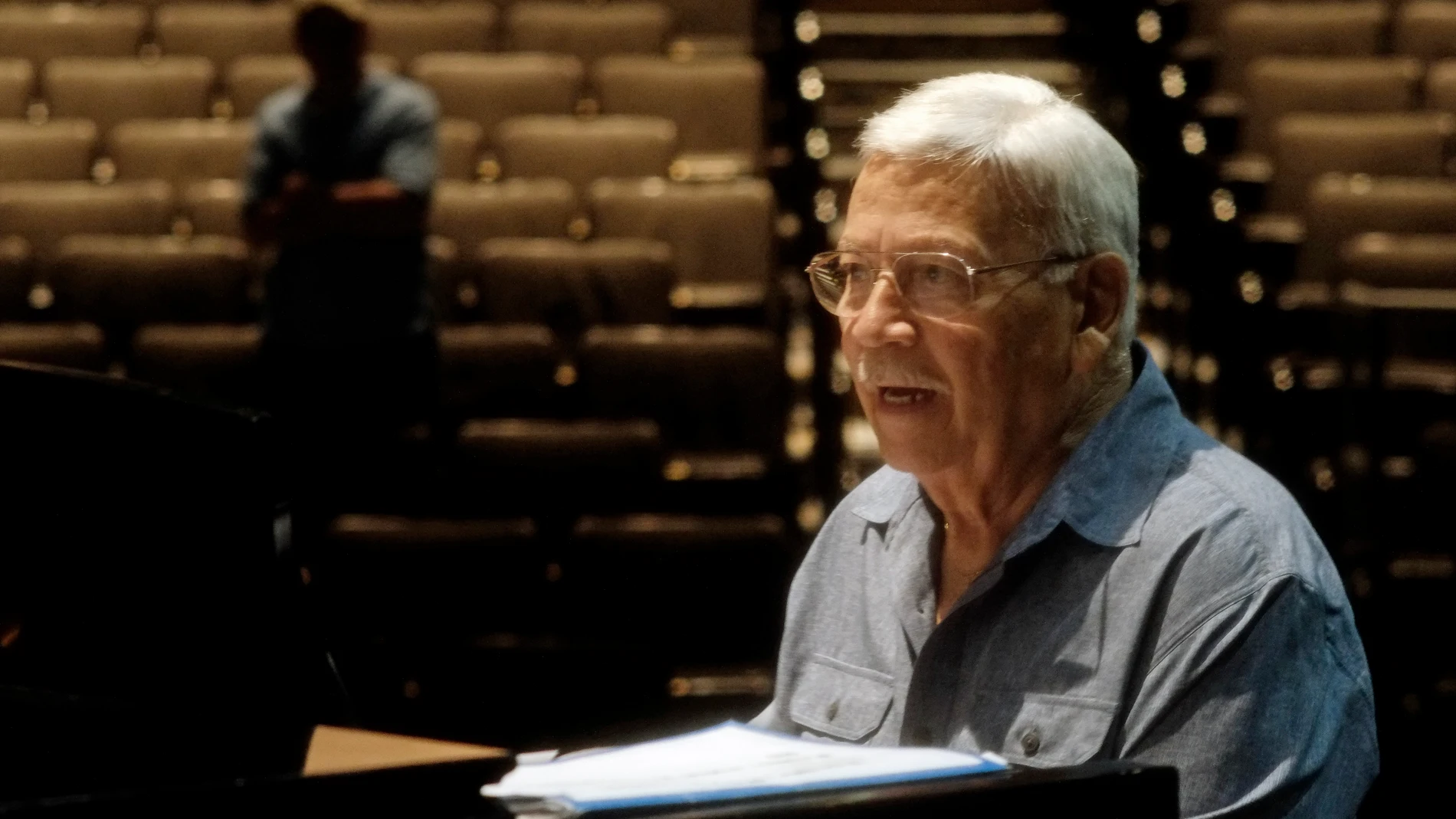 Pete Rodríguez, el "rey del boogaloo", durante un ensayo