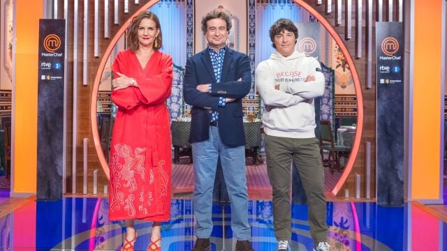 Los jueces de 'MasterChef': Samantha Vallejo-Nágera, Pepe Rodríguez y Jordi Cruz