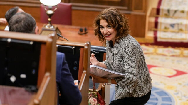Maria Jesús Montero en el Pleno del Congreso que vota la amnistía independentistas catalanes