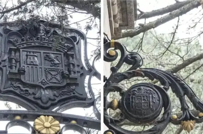 Patrimonio Nacional elimina los escudos franquistas de El Pardo
