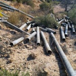 Imagen del vertedero clandestino de amianto desmantelado en Murcia