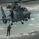 Un helicóptero Panther de la Marina francesa 