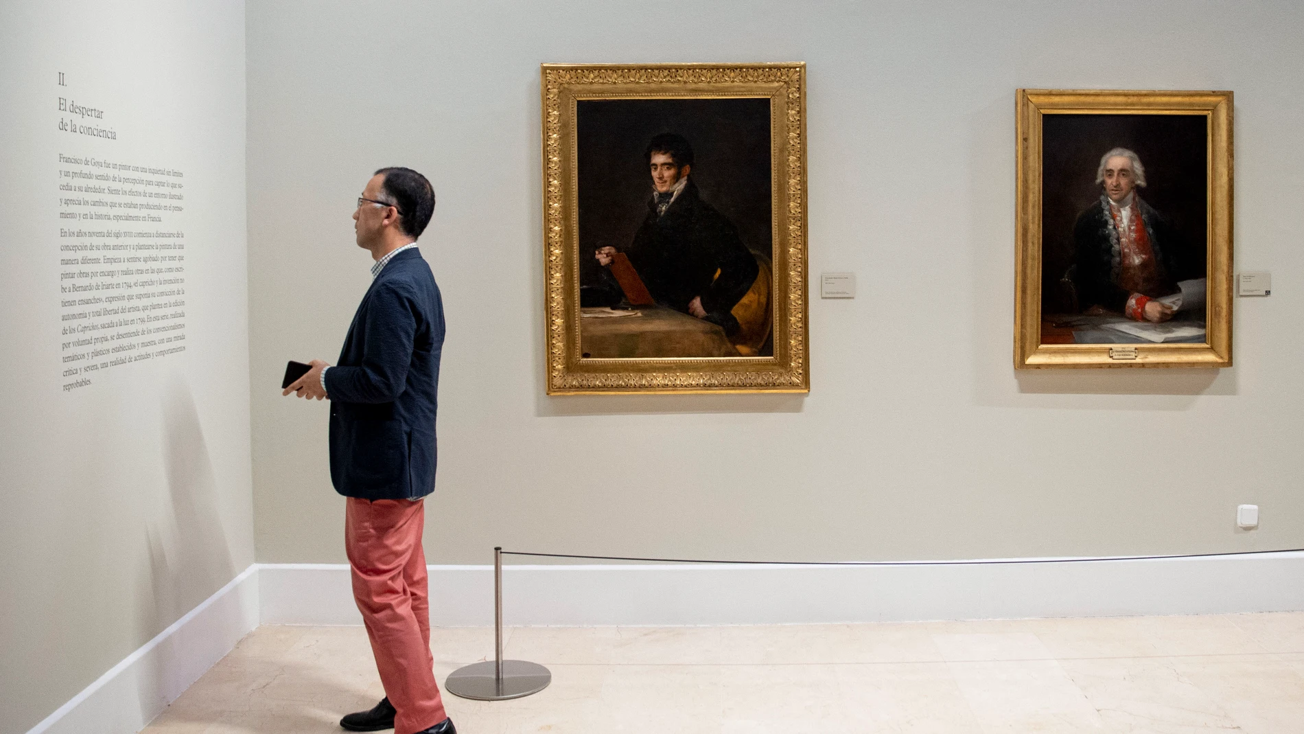 MADRID, 21/03/2024.- La Real Academia de Bellas Artes de San Fernando presenta "Goya, el despertar de una conciencia" una muestra que cuenta con 28 pinturas, 6 dibujos, más de 300 estampas y por primera vez todas las láminas de cobre que Goya creó y empleó para la estampación de sus grabados restauradas. EFE/ Daniel Gonzalez 