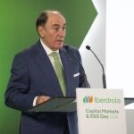 El presidente de Iberdrola, Ignacio Galán interviene en el Capital Markets Day que la compañía celebra este jueves en Londres y donde presentará la actualización de su estrategia. 