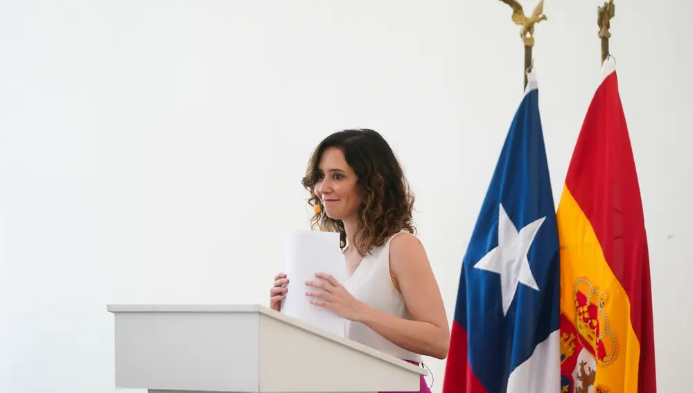 Isabel Díaz Ayuso participa en el coloquio de el diario digital El Líbero de Chile