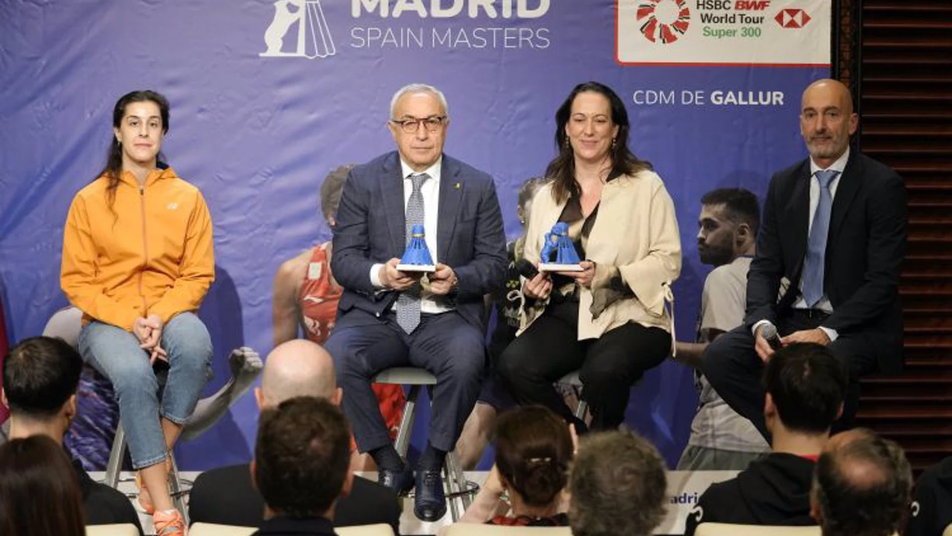 Carolina Marín, en la presentación del Madrid Masters