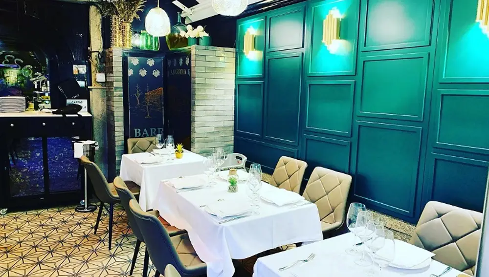 Interior del restaurante.