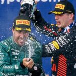 Verstappen y Alonso compartieron podio el año pasado en Miami