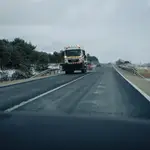 La nieve empieza a aparecer en las carreteras de Soria