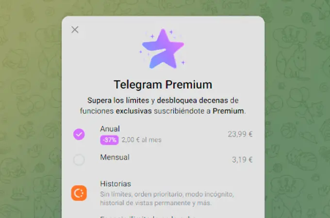 Telegram te 'regala' la suscripción Premium a cambio de usar tu número para enviar SMS de verificación que pagas tú