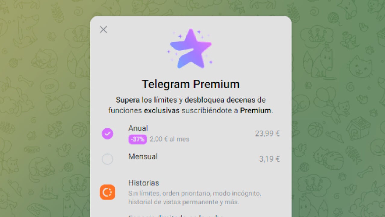 Telegram te 'regala' la suscripción Premium a cambio de usar tu número