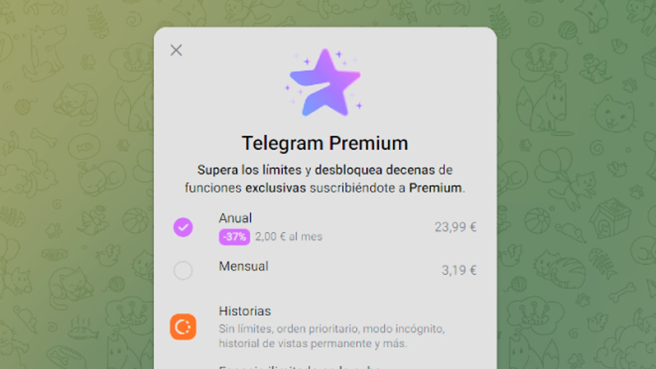 Telegram te 'regala' la suscripción Premium a cambio de usar tu número