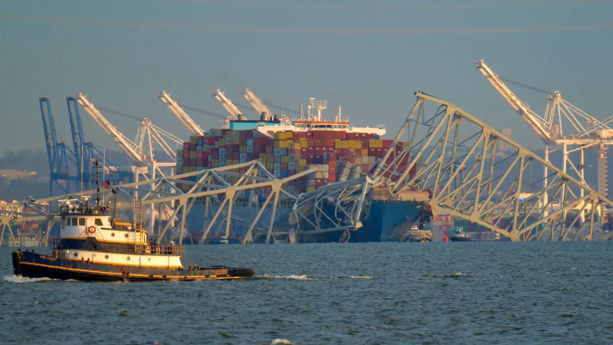 El colapso del puente de Baltimore golpea el comercio global