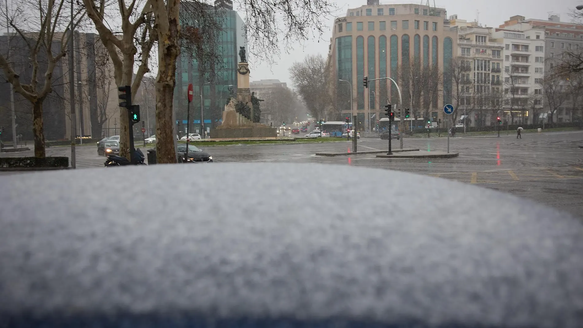 Viento, frío y lluvia en la Comunidad de Madrid