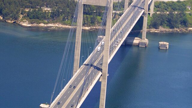 Puente de Rande en la AP-9.