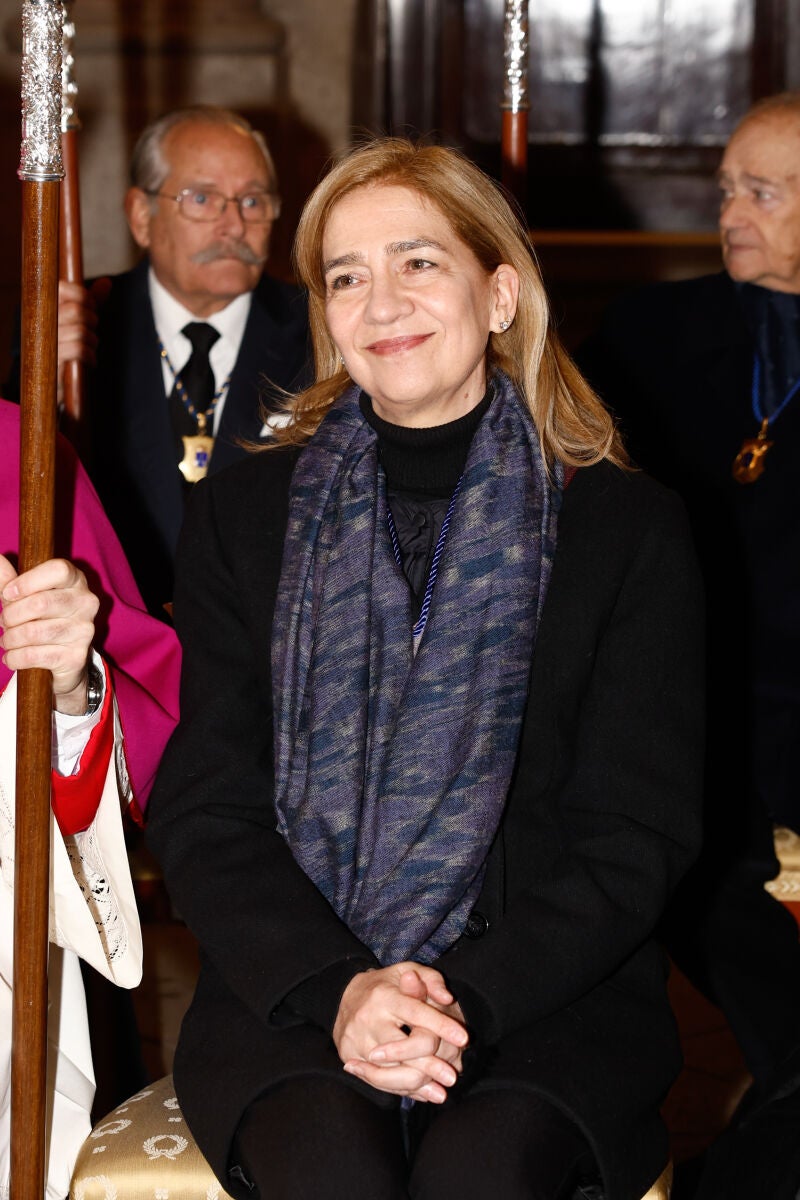 La Infanta Cristina en la procesión del Cristo de los Alabarderos.