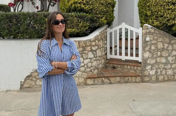 Así es el vestido camisero de marca española que María Pombo ha lucido en su escapada de Semana Santa a Almería 