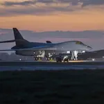Bombarderos B-1B Lancer en la base de Morón