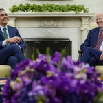 President Joe Biden meets with Spain's Prime Minister Pedro Sanchez in the Oval Office of the White House in Washington, Friday, May 12, 2023.