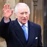 Britain&#39;s King Charles and Queen Camilla attend Easter service