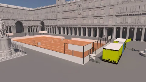 Tenis.- El Mutua Madrid Open instalará una pista de tenis en la Plaza Mayor de la capital del 6 al 26 de abril