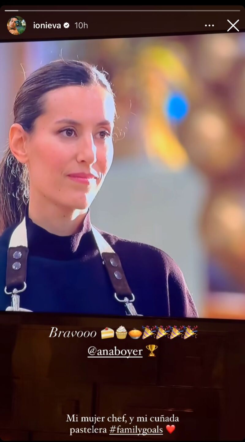Íñigo Onieva, muy contento con el triunfo de Ana Boyer