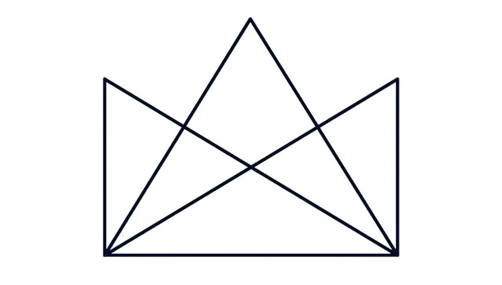 ¿Cuántos triángulos puedes contar en la imagen? Solo tienes 60 segundos