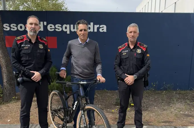 Roban una bicicleta de 6.500 euros a Miguel Induráin y los Mossos se la devuelven diez días después
