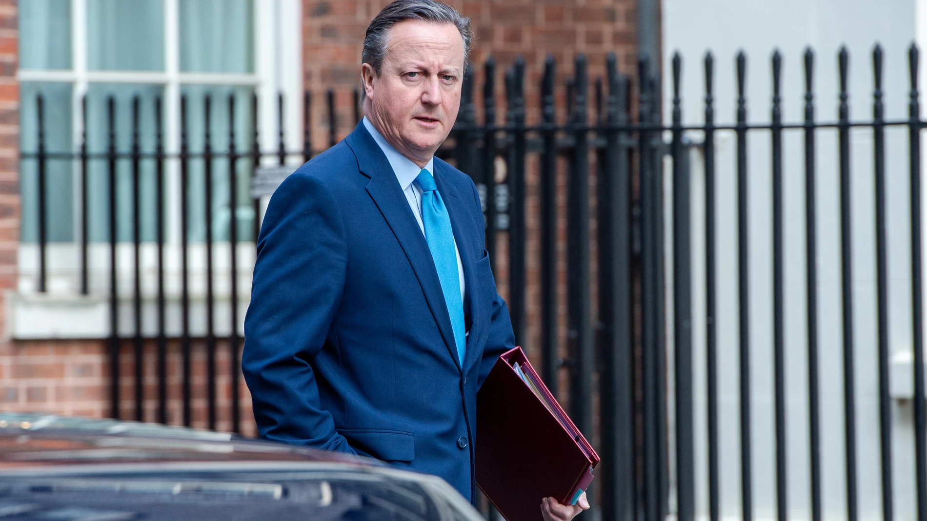 March 26, 2024, London, England, United Kingdom: Foreign Secretary DAVID CAMERON arrives at Downing Street for a Cabinet Meeting. 26/03/2024