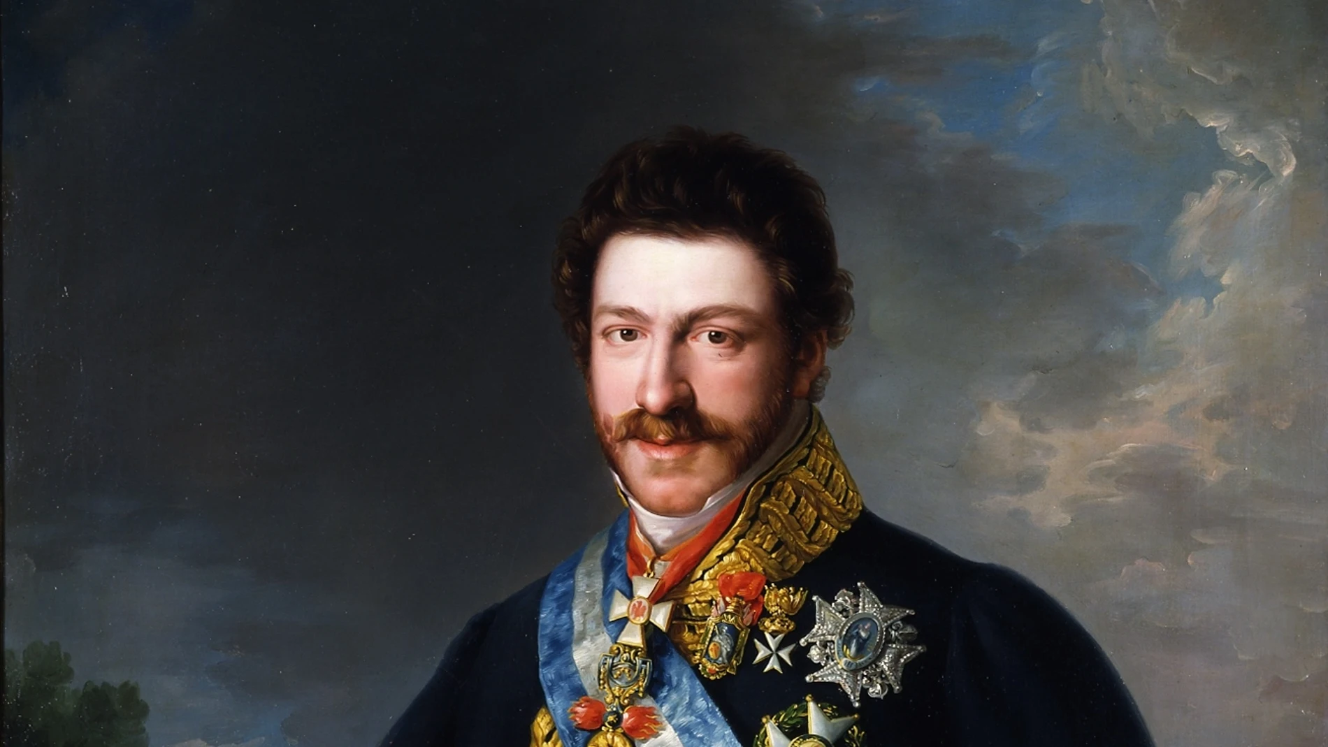 Francisco de Paula de Borbón y Castellví retratado por Bernardo López Piquer 