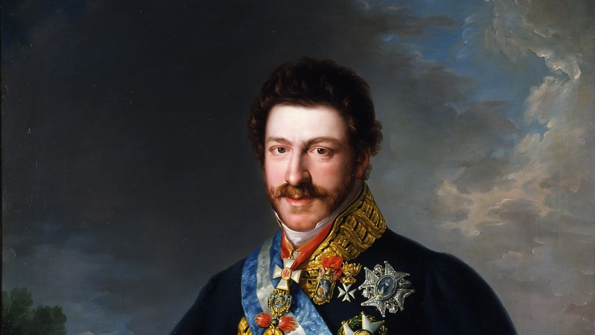 Francisco de Paula de Borbón y Castellví retratado por Bernardo López Piquer