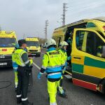 Tres jóvenes mueren y dos resultan heridos muy graves en un accidente de tráfico en Leganés (Madrid)