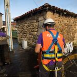 Despliegue de fibra óptica de Adamo en un pueblo de Zamora