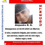 Sucesos.- Buscan en Murcia a un menor de 14 años en paradero desconocido desde el 2 de abril, día del Bando de la Huerta