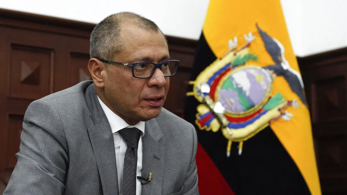 El exvicepresidente ecuatoriano Glas, en coma tras intentar suicidarse