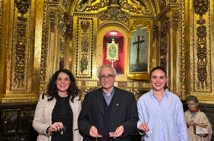 Hoy ha tenido lugar la prueba de llaves en el camarín en el que se guarda la reliquía en el Monasterio de la Santa Faz de Alicante.