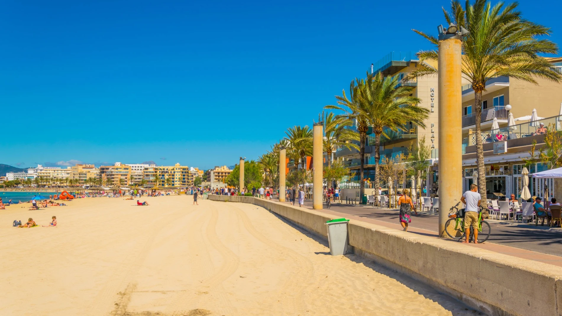 La playa de Palma, en Mallorca, en una imagen de archivo.