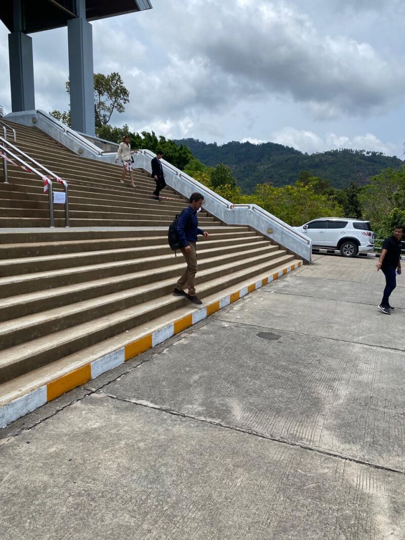 Rodolfo Sancho, en el tribunal de Koh Samui