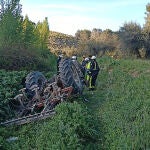 Muere un agricultor de 70 años tras volcar su tractor en Campo Real