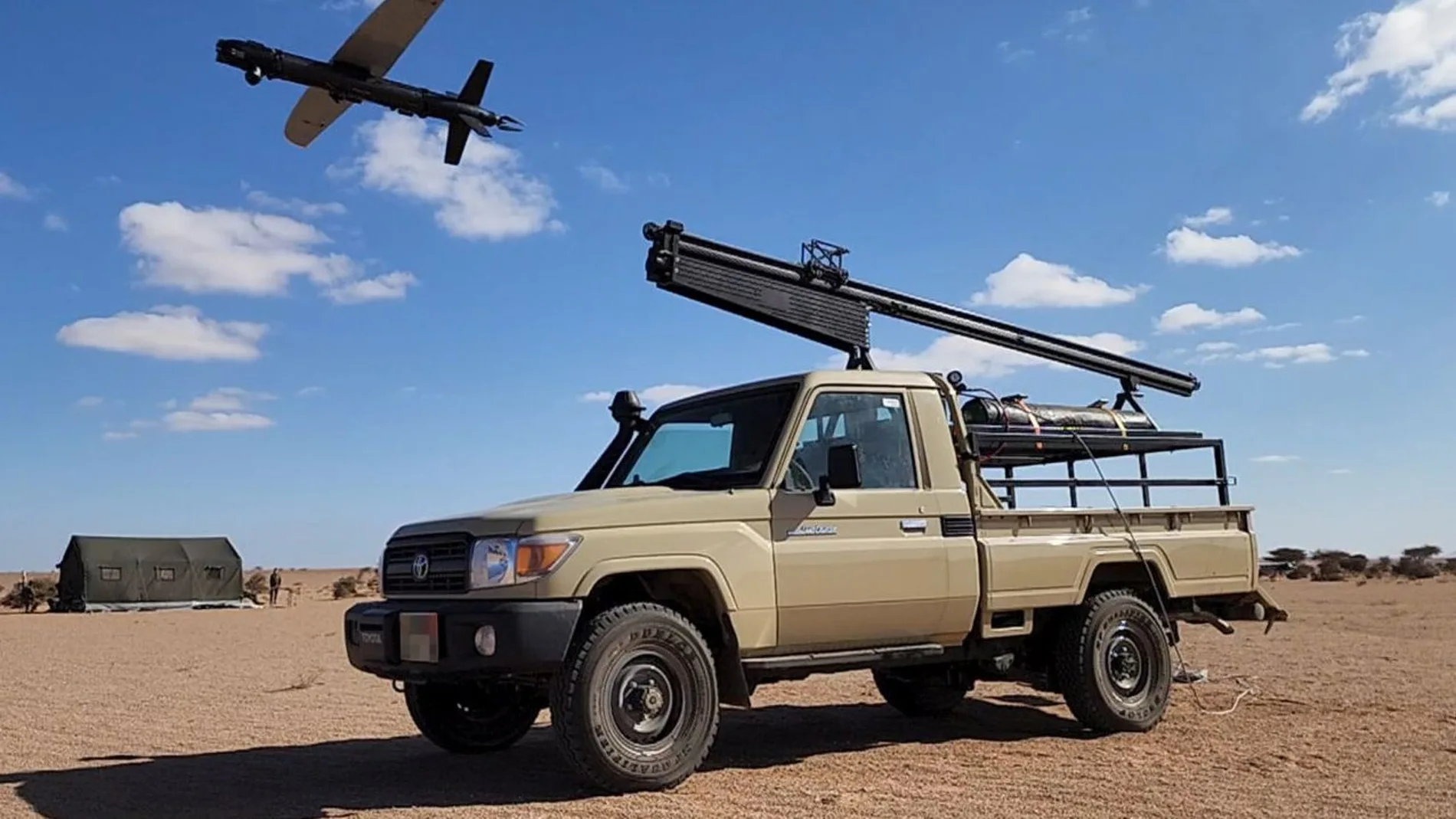 Así es el SpyX, el dron suicida de Marruecos de diseño israelí