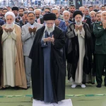 Iranian Supreme Leader Ayatollah Ali Khamenei leads Eid al-Fitr ceremony