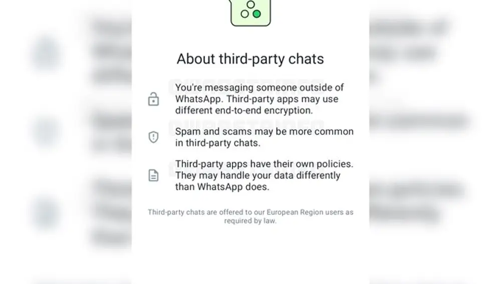 Autorización para activar la interoperabilidad de Whatsapp