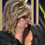 Terelu Campos llora en el plató del programa '¡De viernes!'