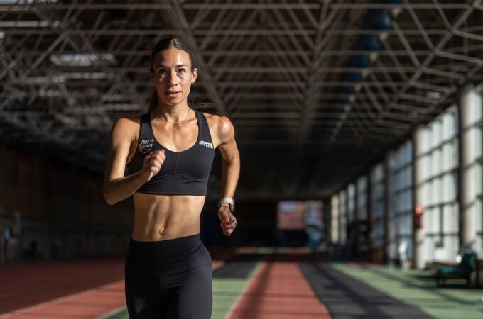 Laura Garcia-Caro Lorenzo, atleta española especializada en marcha atletica. David Jar