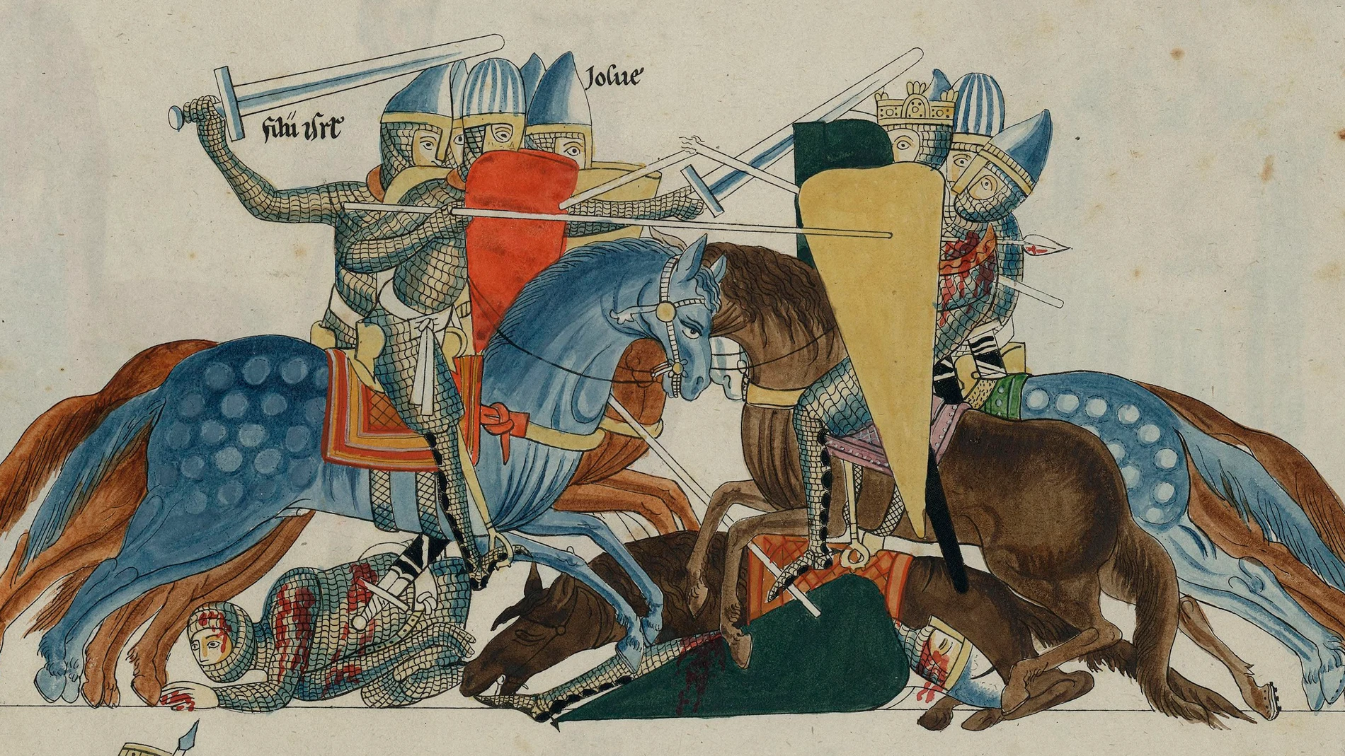 Una de las ilustraciones integrantes del «Hortus deliciarium», un importante manuscrito medieval