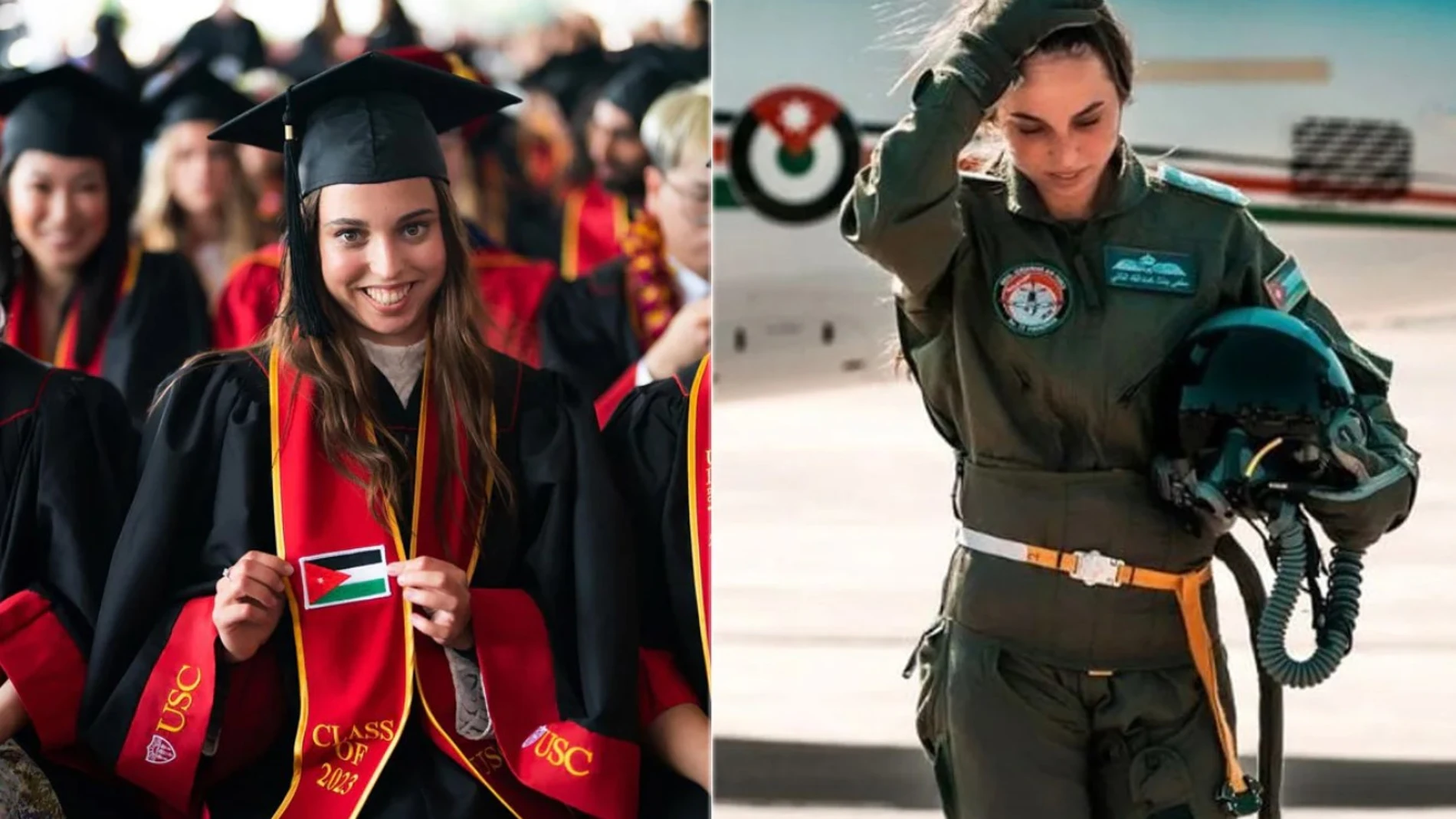Salma se convirtió en la primera mujer piloto de las Fuerzas Armadas de Jordania en 2018