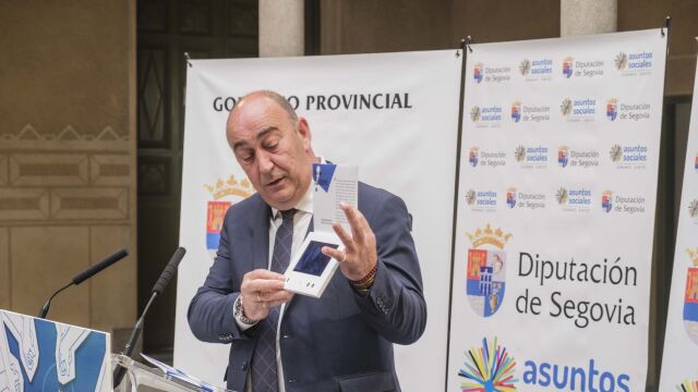 El presidente de la Diputación de Segovia, Miguel Ángel de Vicente, presenta la campaña